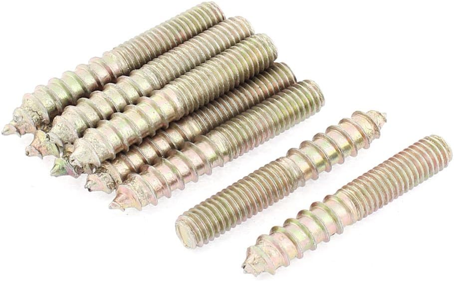 uxcell M6 x 40mm Double Ended Self Tapping Threaded Rods