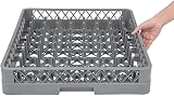 NISBETS Vogue Plate Dishwasher Rack Grey 100x500x500 mm Commercial Use view 5