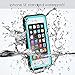 iPhone SE Waterproof Case, Easylife IP68 Certified Ultra-thin with Built-in Screen Protector Extreme Durable Waterproof Shockproof Full Sealed Perfectly Fit iPhone 5/5S/SE (Blue)