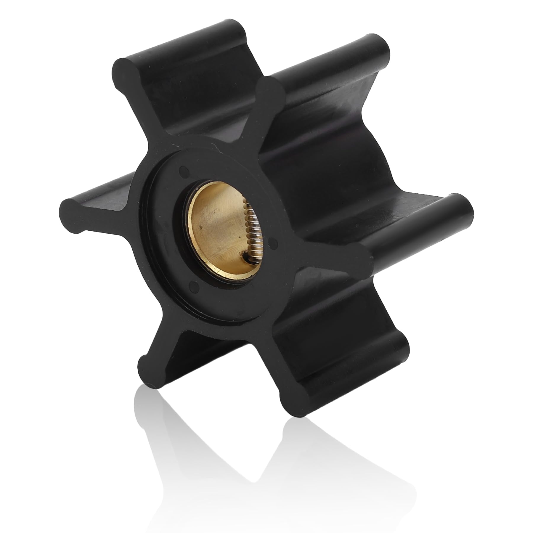 Flexman 6 Blade Marine Outboard Water Pump Impeller Replacement for Jabsco 18653-0001, Johnson 09-810B-1, Westerbeke 034440, etc.