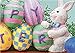 Bunnies with Easter Eggs Decorative Centerpiece