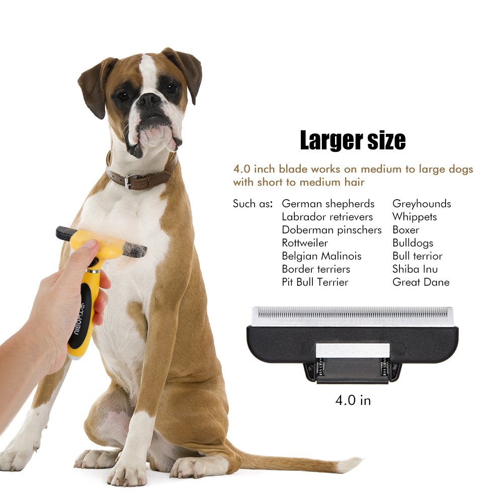 Amazoncom TWOBIU Pet Deshedding Brush For Dogs Cats Dog