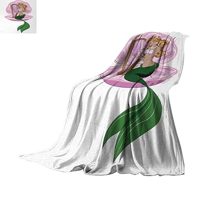 Amazon Com Anhuthree Mermaid Digital Printing Blanket Little
