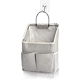 Wall Hanging Storage Bag,Wall Hanging Organizer bags with Pockets, Wall organizer Storage for Dormitory Bathroom Bedroom Kitchen (Grey1)