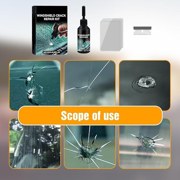 2PCS WINDSHIELD CRACK REPAIR KIT, WINDSHIELD REPAIR TOOL KIT CHIPS AND GAPS AUTO GLASS REPAIR TOOL, CAR WINDSHIELD GAP REPAIR FLUID AUTO WINDSHIELD REPAIR TOOL, QUICK REPAIR WINDSHIELD REPAIR TOOL