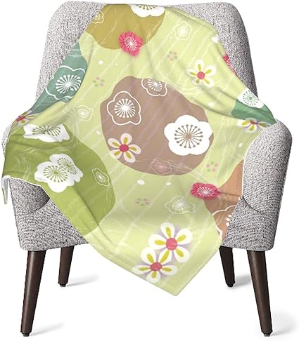 Amazon Co Jp ベビーブランケット 花柄 和風 和柄 伝統柄 毛布 ベビーケット ベビーキルト ベビーダブルブランケット ベビーバスタオル ベビーケット タオルケット ベビータオルケット お昼寝布団 タオルケット ひざ掛布団 お昼寝マット 授乳ショール ベビー用品 幼児