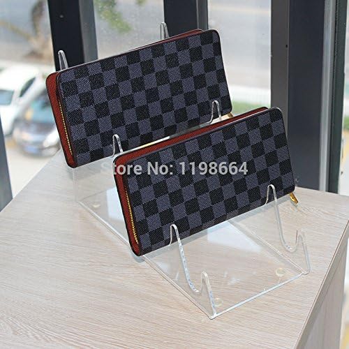 Clear Acrylic Display Rack Handbag Wallet Purse Display Stand Transparent Holder