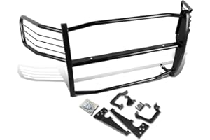 DNA MOTORING GRILL-G-021-BK Black Front Bumper Brush Grille Guard Compatible with 06-08 Ram 1500/2500/3500 Mega Cab
