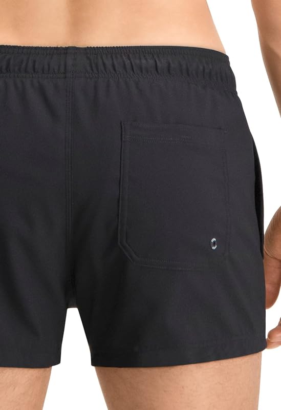 SWIM MEN SHORT LENGTH SWIM SHORTS 1P - C: black_T: M