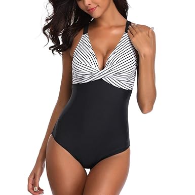 Riou Badeanzug Damen Große Größen Bauchweg Push Up Sexy Bikini Set Rückenfrei Bandeau Bademode Für Sommer Beach Sport Schwimm