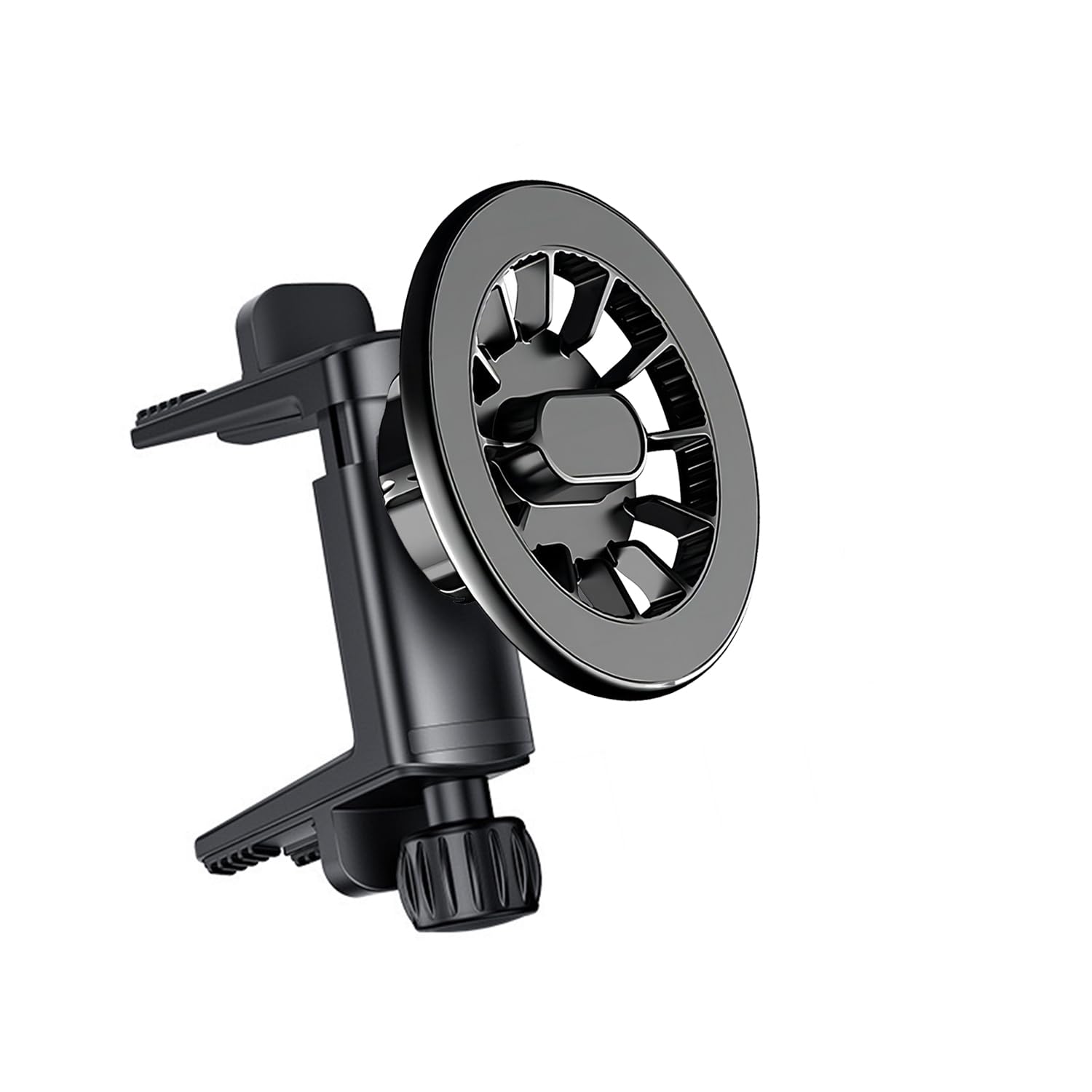 Car Phone Holder for Mercedes Benz A/B/C/E/S Mini Cooper Audi-TT Ford Jeep Suzuki Mustang Wrangler Swift Round Vents Mount for All Circular Air Vents iPhone 16/15/14 Pro Max Galaxy S24/S23/S25