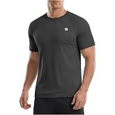 PINSPARK Workout Shirts for Men Short Sleeve UPF 50+ Quick Dry Gym T-Shirt | Cooling athletic activewear for running swimming and fitness. Lightweight breathable moisture wicking performance apparel