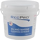 RecPro RV Roll On Floor Adhesive | Marine Grade | Water-Based | 1 Gallon | High Bond Strength, Long Lasting, Smooth Coverage, Low Odor Formula