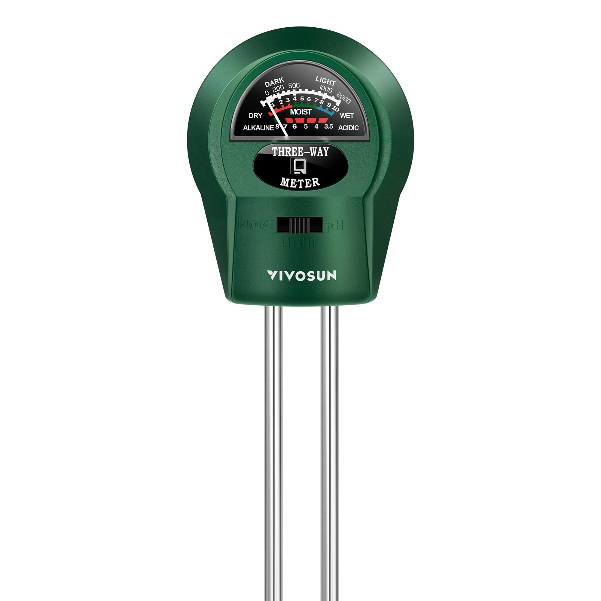 Photo 1 of VIVOSUN Soil Tester, 3-in-1 Plant Moisture Meter Light PH Tester Home, Garden, Lawn, Farm, Indoor & Outdoor Use, Promote Plants Healthy Growth