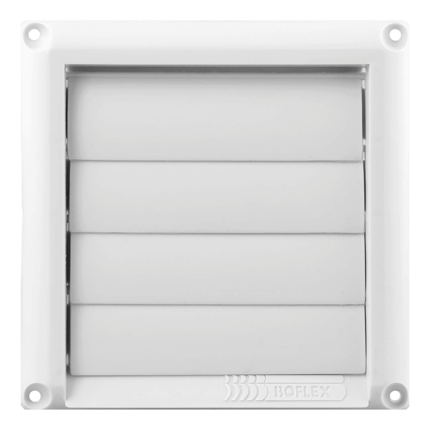 Imperial 4" Louvered Vent Hood with Galvanized Mounting Pipe, White, GT-4W