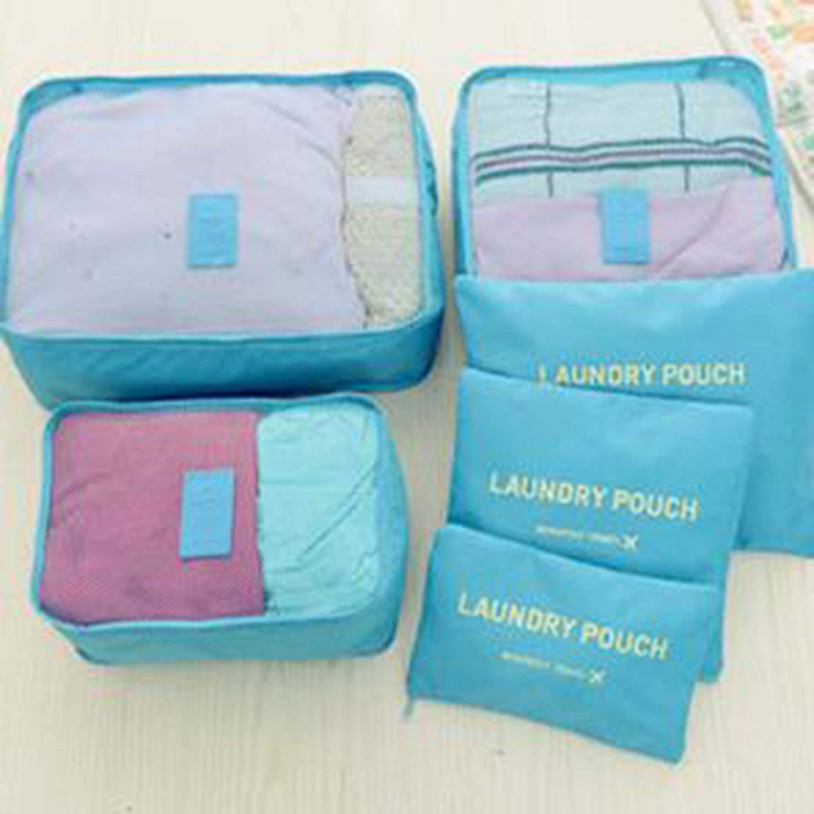 Heaviesk 6 Pezzi Set Custodia da Viaggio per Abiti Organizzatore ordinato  Armadio Valigia Custodia Borsa da Viaggio Borsa da Viaggio Custodia per  cubi Organizer per valigie urban-earth.co.uk