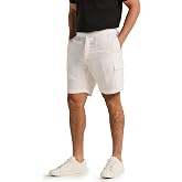 Cubavera Men's 8" Linen Blend Drawstring Cargo Shorts (Available in Big &amp; Tall)