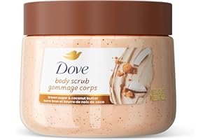 Dove pH Balanced Body Scrub, with Naturally-Derived and Sulfate-Free Cleansers, Brown Sugar & Coconut Butter, 425 g