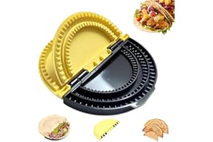 3 In 1 Tortilla Sealer, Adjustable Quesadilla Crimper for 6"/8"/10" Wraps,Flip Wrap Tortilla Maker for Burritos, Pancakes, Du