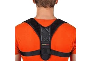 LERAMED [New 2020] Posture Corrector for Men and Women - Adjustable Upper Back Brace for Clavicle Support and Providing Pain Relief from Neck, Back and Shoulder (Chest Size 25" - 50")