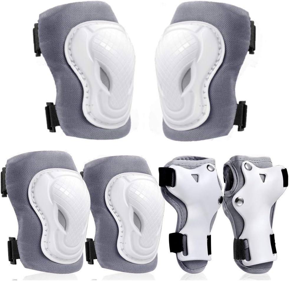 Set Protection 6 En 1 Pour Enfants - Genouillères, Coudières, Protège-poignets - Pour Skate, Roller, Vélo (rose) - 2