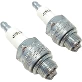 Champion 2 Pack Genuine J19LM Spark Plug Copper Plus 861 | Replaces AS8 A11LM 458 740 CS1 1147 B2LM GL4C B2LMY W14LMU W14LMUS 77-301-1. 20k-30k mileage rated.