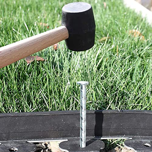 50/100/150 Pack 6" Artificial Turf Stakes Solid Galvanized NonRust Metal Garden Stakes Spiral