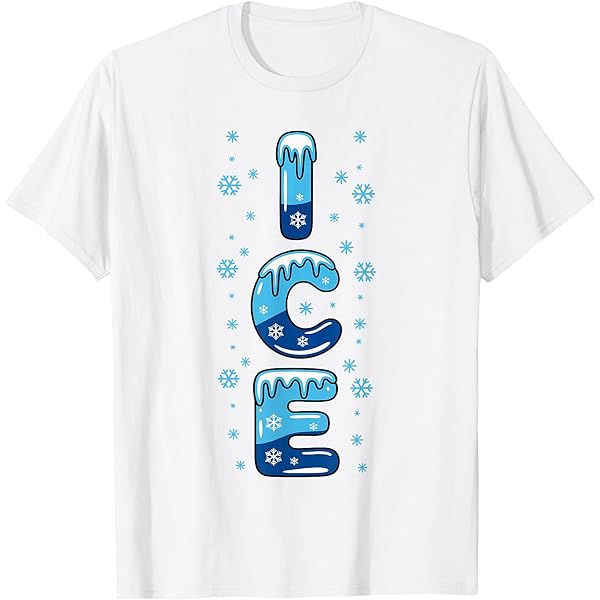 Amazon.com: Cute Ice Cube with Splashes for Positive People T