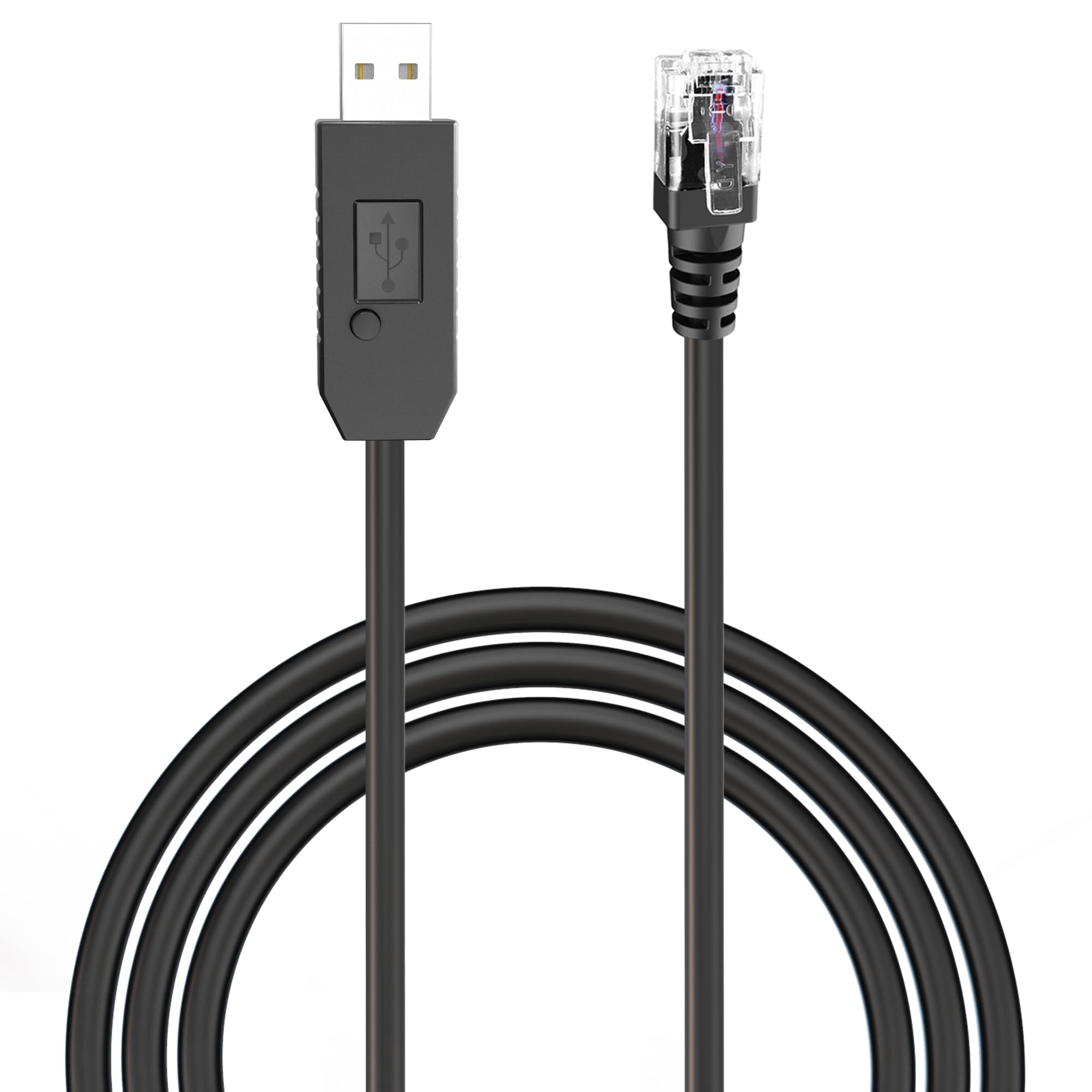 Photo 1 of Jsvecip Radar Detector Cable, USB to RJ11 Plug Power Cord with Mute Function,Replacement Power Cable,for Escort Smart MAX 360 Passport Cobra 360 Unide R1/3/4/DFR8/9 Radenso XP etc Radar Detector.