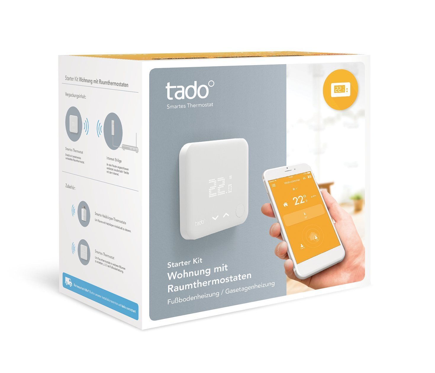 Tado Smart Thermostat Starter Kit V2 Wohnung Fussbodenheizung Smart Via Phone Programmierbare Thermostate Heimwerker Holamarketing Com Mx