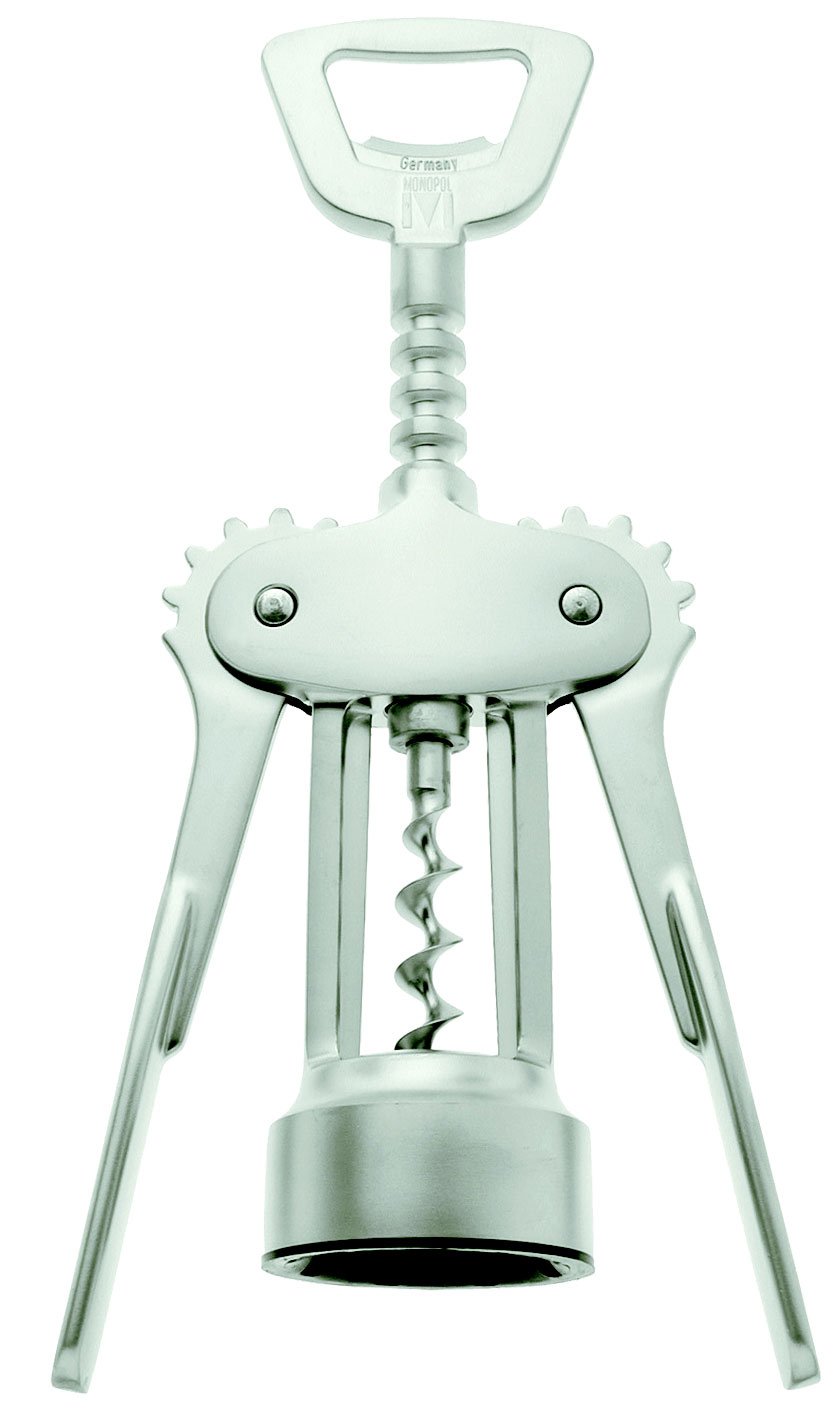 Westmark Lever Corkscrew with Bottle Opener, Monopol Edition, steel/die-cast zinc, Fino, satin finish, 61603380