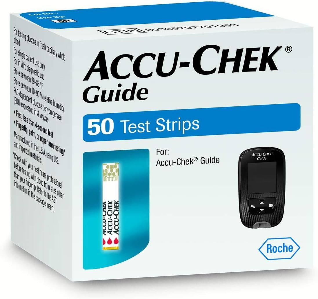 Accu-Chek® Guide Blood Glucose Test Strips, 50ct., Retail (50)