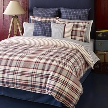 Amazon.com: Tommy Hilfiger Vintage Plaid Comforter Set