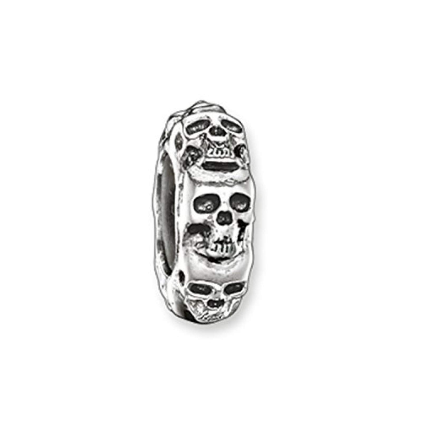 Thomas Sabo Women Stopper Skull 925 Sterling Silver KS0008-648-12