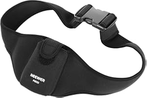 NEEWER Adjustable Mic Belt, Microphone Box Holder Carrier Pocket Pouch Bag with Flip Cover & Hook and Loop Fastener for Fitne