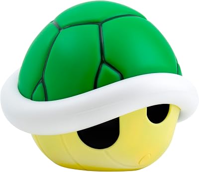 PP8028NN, Super Mario Bros Green Shell Light con sonido/Funciona con pilas, producto oficial de Nintendo Talla única, multicolor