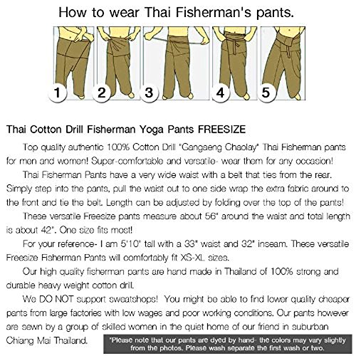 image for Thai silk and cotton Yoga Pants Fisherman Trousers Day-to-day Relaxati