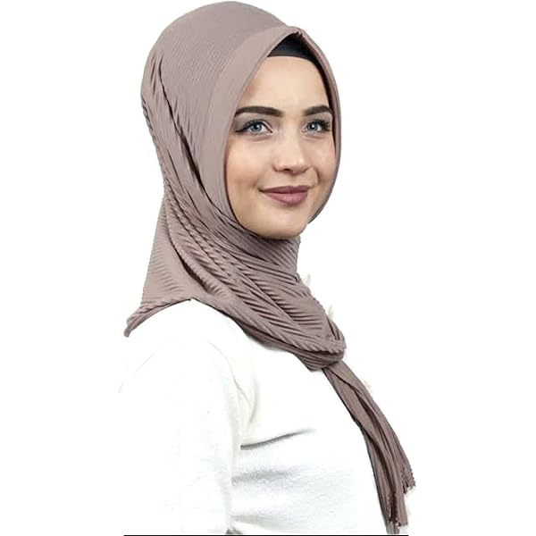 crinkle hijab with pearls