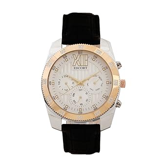 Escort Multifunction Brown Dial Mens Watch