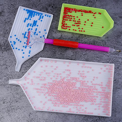 MACTING New Design LED Diamond Painting Pen Cross Stitch Tool Set 118 Pieces, Diamond Embroidery Storage Box Kit for DIY Art Craft