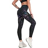 Cerburny Women's Athletic Workout Leggings High Waisted 4-Way Stretch Yoga Pants Running Shorts Exercise Pants