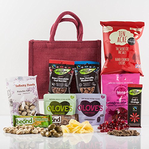 Natures Hampers Vegan Treats Gift Bag - Healthy Vegan Gift ...