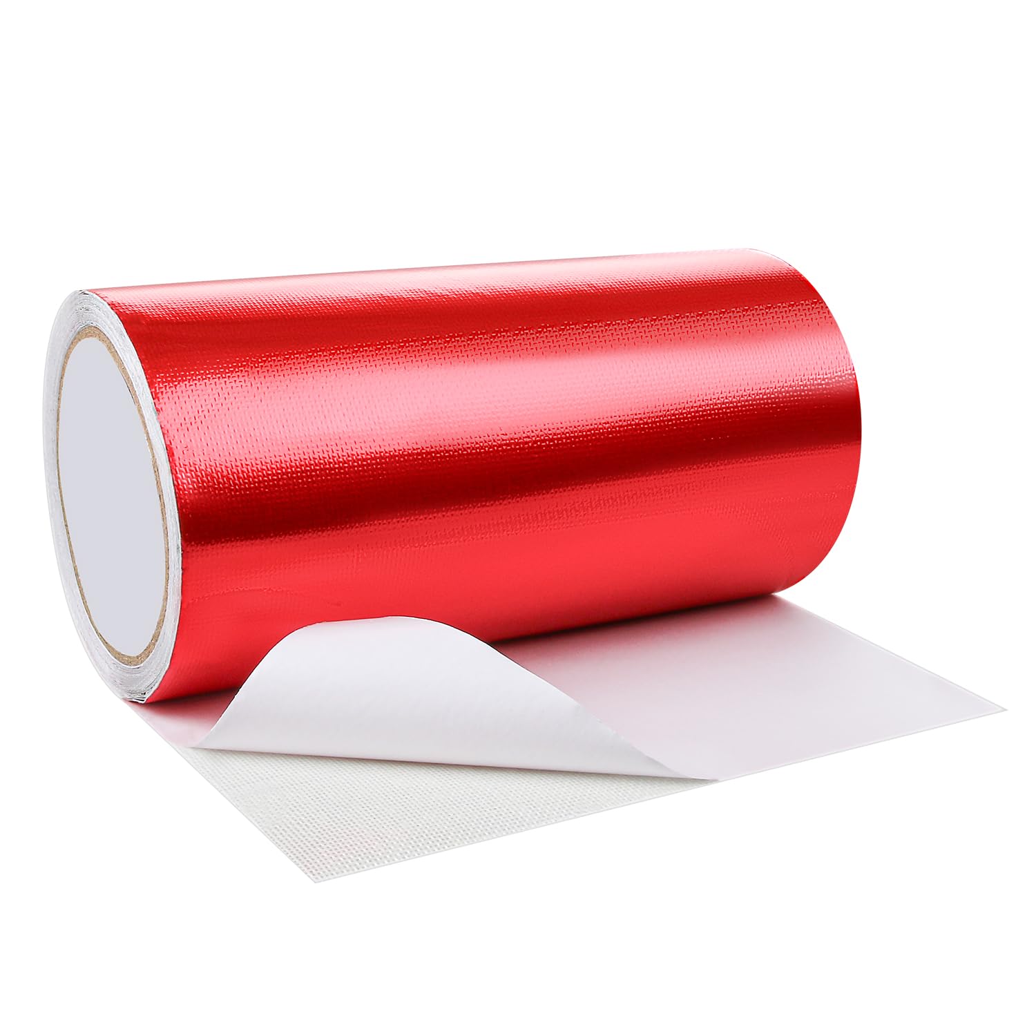 Hosifiy PVC Tarpaulin Tape, 8m x 20cm PVC Tarpaulin Repair Tape for PVC Coated Parasol, Truck Tarpaulin, Nylon, Tent, Awning Fabric Red