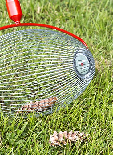 Garden Weasel 95404 Nut Gatherer, Large, Red/Silver - Thumbnail 5