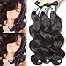 Msbeauty Hair 10A Brazilian Virgin Hair Body Wave 1 Bundles of 14 inch 100g Unprocessed Virgin Human Hair Bundles Natural Color