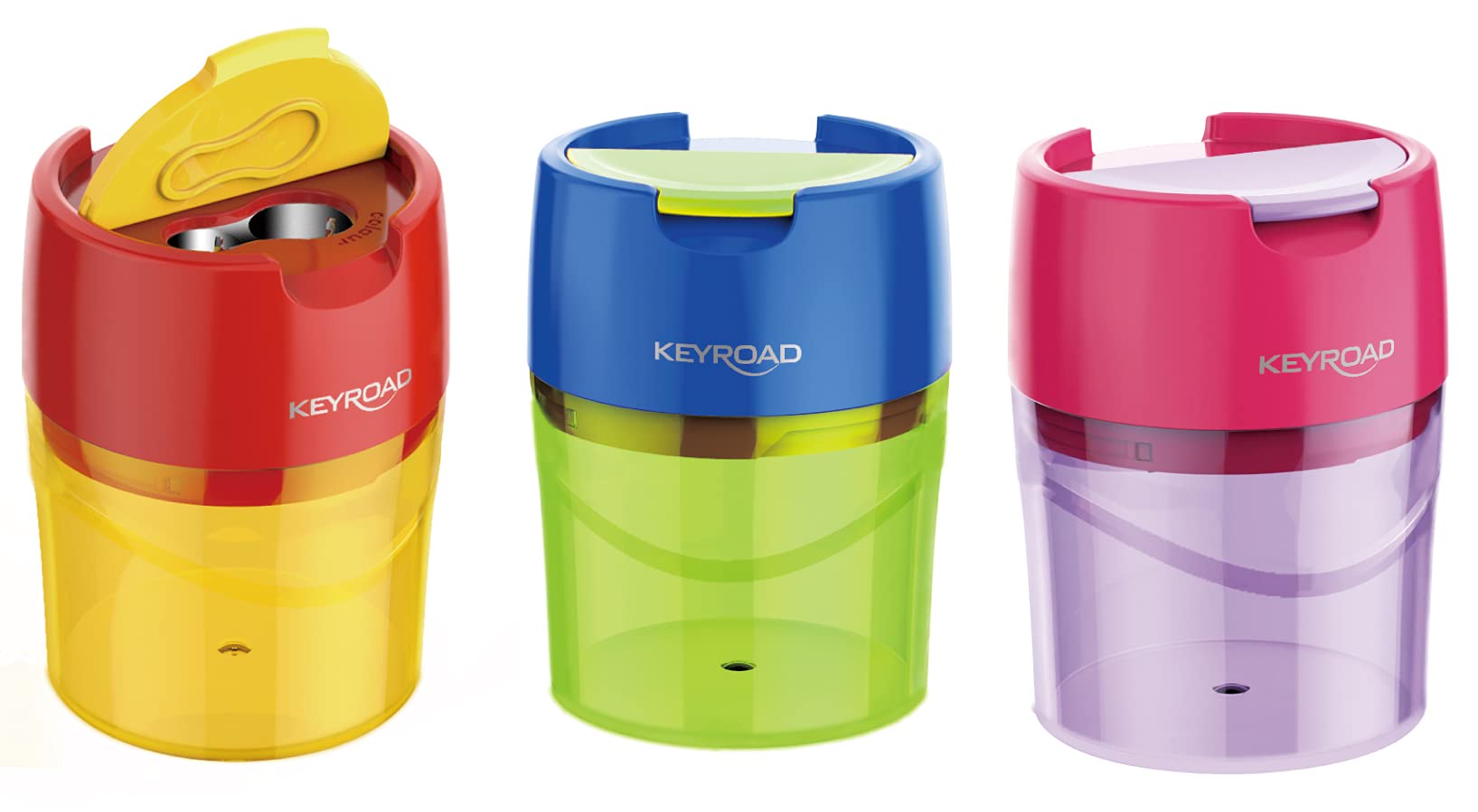 Temperówka podwójna KEYROAD Robby Display 12 sztuk Mix