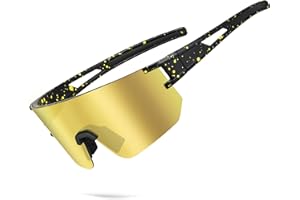 BOLLFO Cycling Sunglasses, UV 400 Eye Protection Polarized Eyewear for Men Women