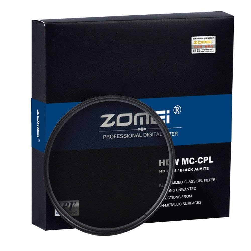Zomei 49mm HD 18 Layer Super Slim Multi-Coated Circular Polarizer CIR-PL CPL Lens Filter