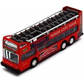 Showcasts Chicago Sightseeing Double Decker Bus Open Top, Red 2168CG - 6 Inch Scale Diecast Model Replica, but NO Box