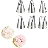 6Pcs 79 80 81 102 103 104 Cake Piping Tips, Cake Decorating Supplies Piping Tips